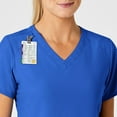 thumbnail image 6 of Wink W123 Women's Stylized V-Neck Scrub Top, Royal, M Womens, 6 of 6