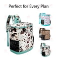 thumbnail image 3 of Brown Cow Print Cooler Backpack 24 Cans, Insulated Leak Proof Backpack Cooler Bag, Soft Sided Ice Chest with Side Pockets for Beach Camping Picnic Work Travel, 3 of 11