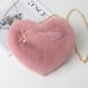 thumbnail image 5 of Bolso de amor para San Valentín, bolso de peluche con forma de corazón, bolso cruzado para mujer, bolso pequeño con forma de corazón de melocotón para mujer, 5 of 6