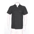 thumbnail image 3 of zdhoor Men's Short Sleeve Chef Jacket Classic Chef Coat Chef Shirt Kitchen Restaurant Hotel Work Grey M, 3 of 7