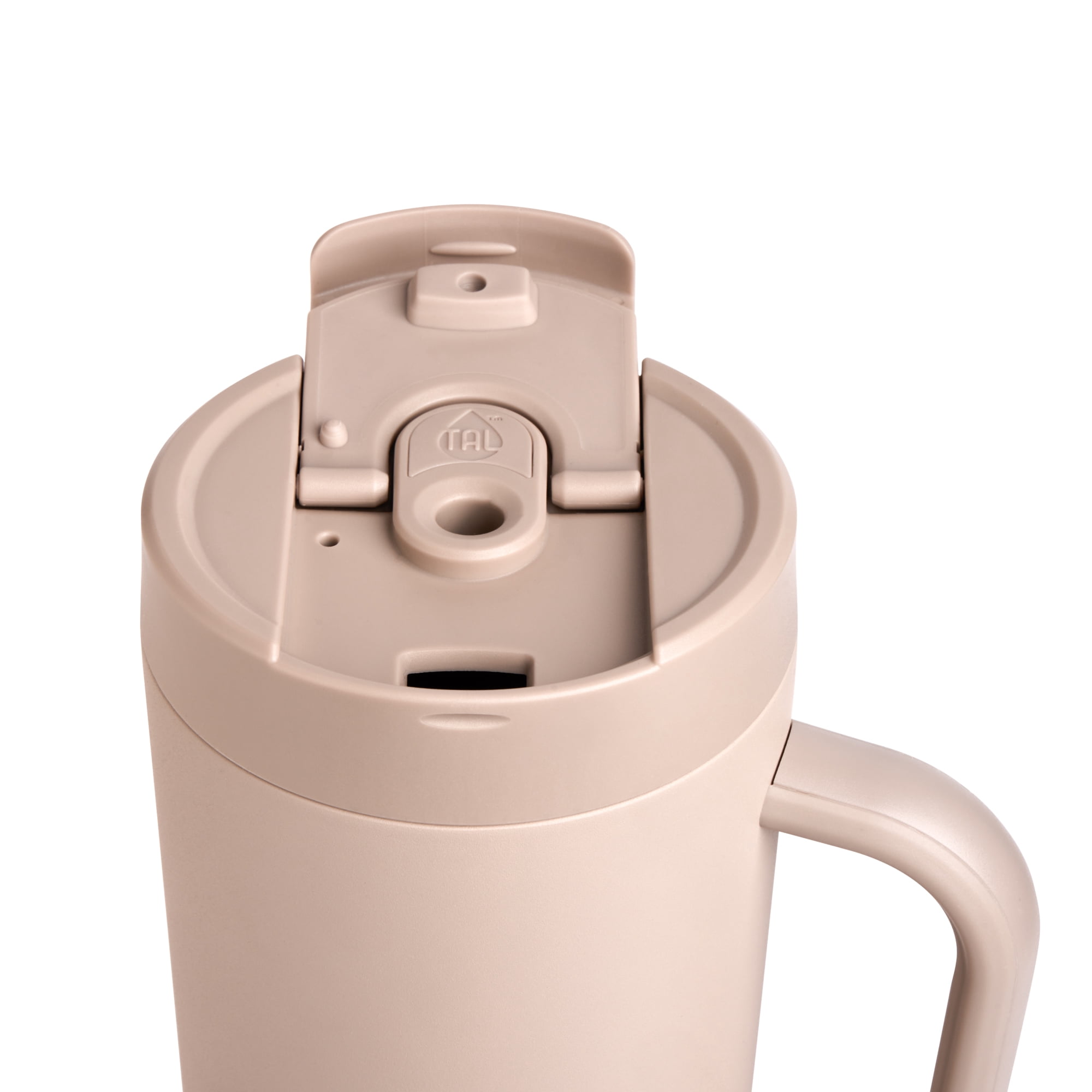 TAL Stainless Steel Hudson Tumbler with Straw 40 fl oz, Taupe
