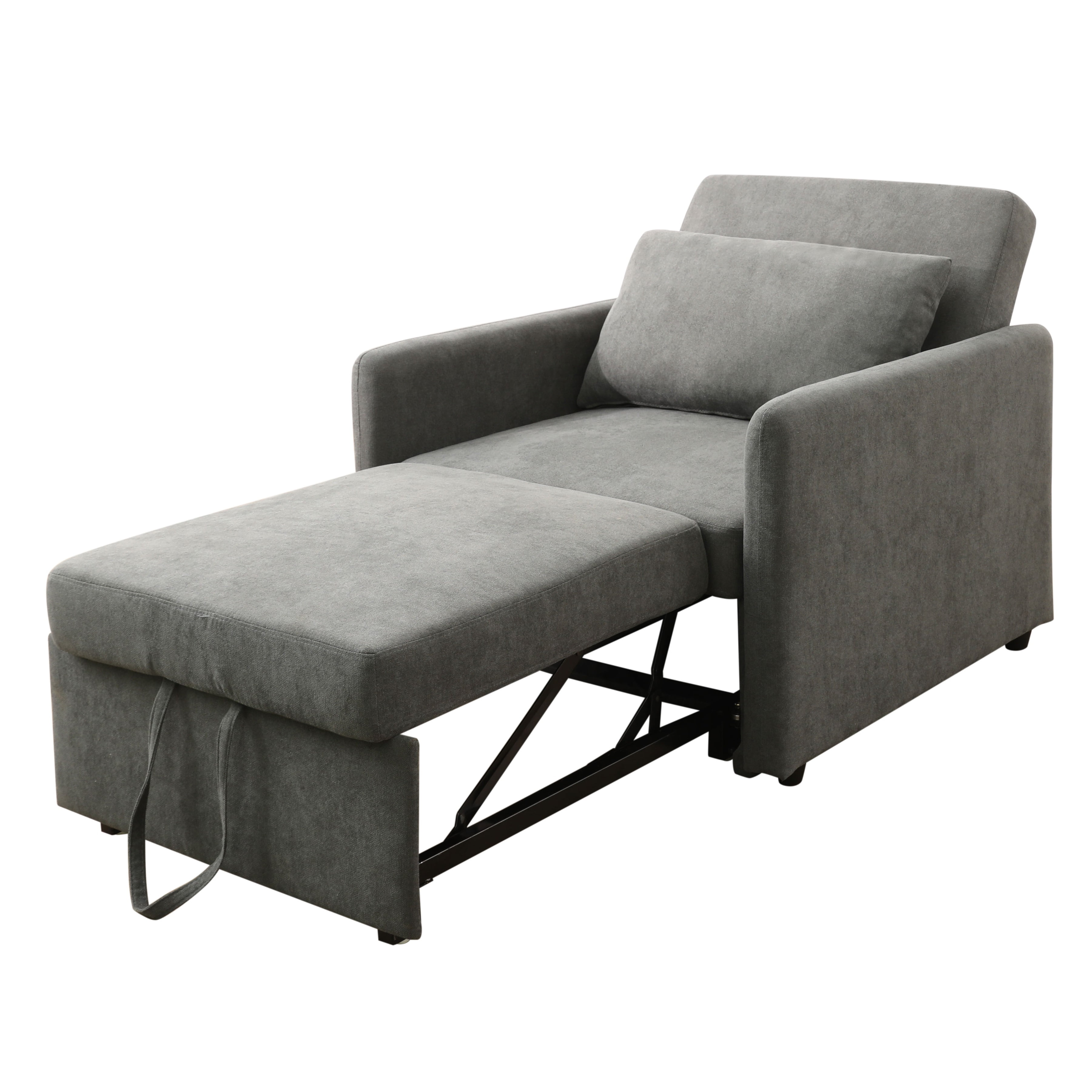 L-Shaped Linen Sectional Sofa with Chaise & Storage Tufted Sofa Couch Set for Living Room, Leather White