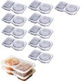 thumbnail image 1 of RXIRUCGD Double Compartment Condiment Container Double Condiment Containers With Lids 2 Compartment Snack Containers Double Compartment Snack Containers For To-go, 1 of 9