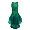 thumbnail image 5 of Femmes Princesse Sirène Cosplay Costume Fête Robes à Paillettes Queue de Poisson Jupe, 5 of 5