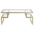 thumbnail image 4 of Evelyn&Zoe Zander 45" Wide Rectangular Coffee Table, Nickel, 4 of 12