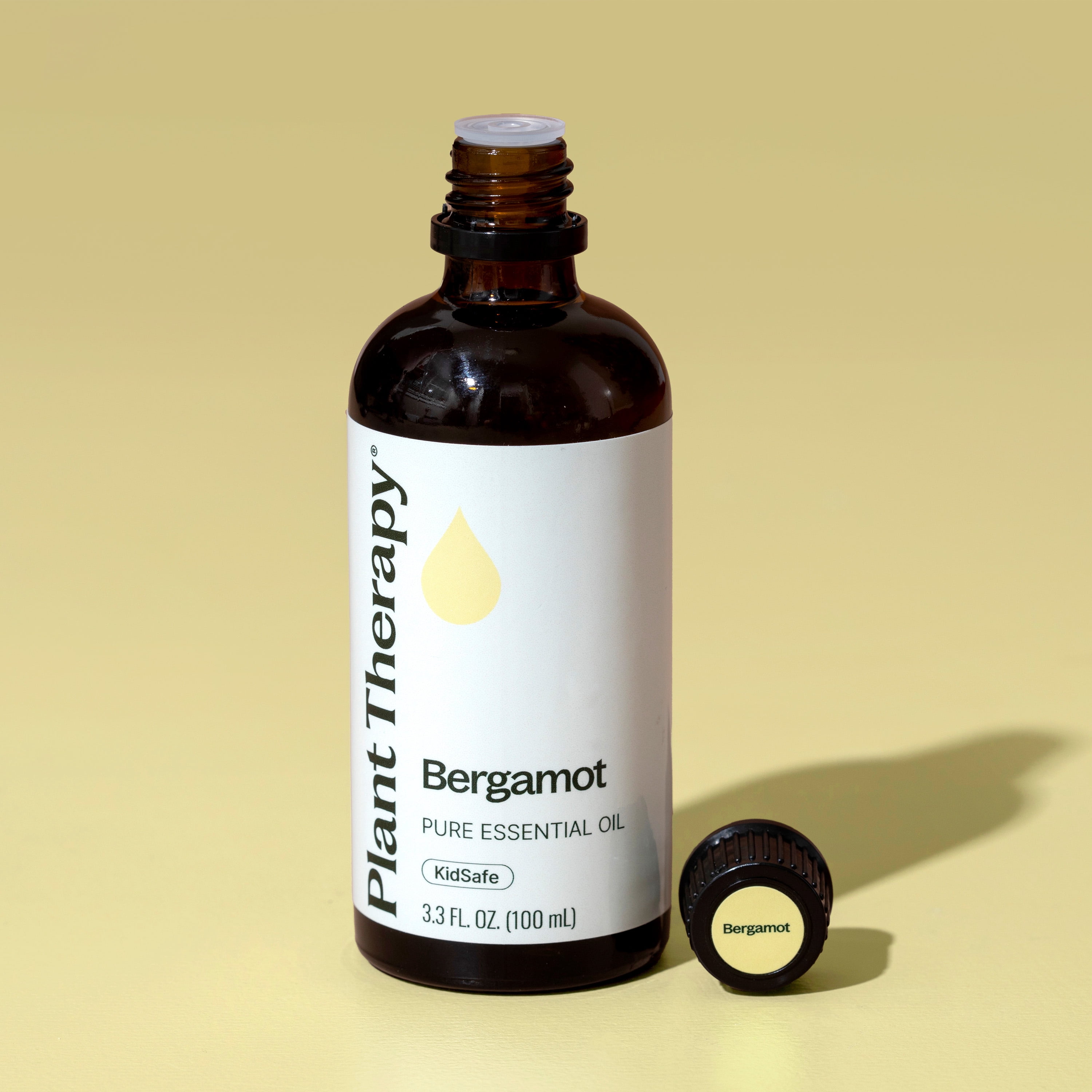 Plant Therapy Bergamot Essential Oil 100% Pure, Undiluted, Natural Aromatherapy 100 mL (3.3 oz)