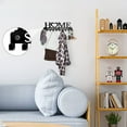 thumbnail image 5 of HELLOYOUNG Metal Key Holder with Hat and Towel Rack, Wall Mounted Iron Art Organizer for Bathroom Accessories, Coat Rack with Tentacle Keychain Hanger, Entryway Storage, 5 of 12