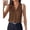 Brown, variant on Tank Top for Women Summer Spring Silk Satin V Neck Pleated Sleeveless Work Blouses Business Casual Outfits