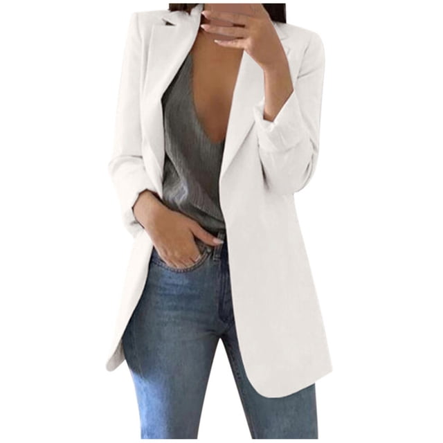 KIHOUT Manteau de Printemps et d'Hiver pour Femmes, Manteau de Printemps et d'Hiver pour Femmes à Manches Longues, Manteau de Bureau, Cardigans, Complet, Veste Longue, Hauts