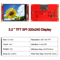 thumbnail image 4 of 2X 3.2Inch ILI9341 SPI LCD Display Touch Panel 320X240 TFT LCD Touch Screen 5V/3.3V STM32 Display Module with Touch Pen, 4 of 6
