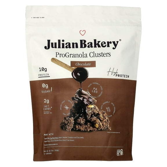Julian Bakery, ProGranola Chocolate Clusters, 1.14 lbs Pack of 2