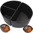 thumbnail image 2 of 3Pcs Slow Cooker Divider Liner for 6QT Pot Leakproof Slow Cooker Divider Insert Reusable Silicone Slow Cooker Divider Heat Resistant Cooker Liner Insert Dishwasher Safe for Home Cooking 2, 2 of 11