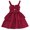 Red, variant on Vedolay Summer Dresses Girl's short Sleeve Casual Scalloped Edge A-line Belted Dress,Red 6Y