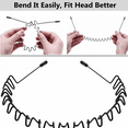 thumbnail image 4 of Diadema de Metal para hombres y mujeres, diademas deportivas de primavera Unisex, accesorios, diadema elástica antideslizante Simple para exteriores, 4 of 5