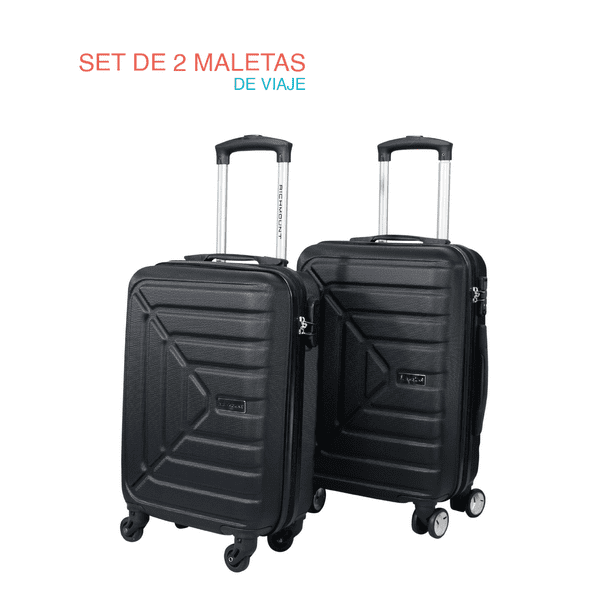 Set 2 Maletas 18 Y 20in Rigida Rueda Giratoria Candado Viaje