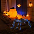 thumbnail image 4 of Halloween Decorations, Large Realistic Blue Spider Prop, Lifelike Halloween Decoration for Indoor Outdoor Haunted House, Scary Prank Decor for Yard and Garden, 4 of 4