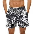 thumbnail image 1 of Puntoco Pantalones Cortos Con Estampado Hawaiano Para Hombre, Pantalones Cortos Con Bolsillo Y Cordón, Color Xxxxxl, Pantalones Cortos Para Hombre, 1 of 4