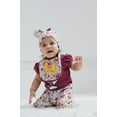 thumbnail image 2 of Disney Minnie Mouse Infant Baby Girls Bodysuit Pants Bib and Hat 4 Piece Outfit Set Newborn to Infant, 2 of 5