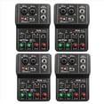 thumbnail image 5 of 4X Tarjeta de Sonido Q-12 Mezclador de Audio Placa de Sonido Consola Interfaz de de Escritorio 4 Canales 48V Potencia Estéreo Tarjeta de Sonido para Ordenador, 5 of 5
