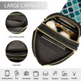thumbnail image 3 of FORMRS Womens Crossbody Sling Bag Travel Daypack Shoulder Chest Backpack, Blue Geometric Pattern, 3 of 7