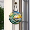 thumbnail image 4 of Colorful Bear Stained Glass Suncatcher - 7.8x7.8 Inch Printed Sun Catcher Window Hanging, Rainbow Maker & Wall Art for Indoor Outdoor Decor, Gift for Women, Friends, Garden, 4 of 4