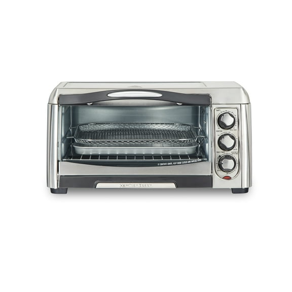Hamilton Beach Sure-Crisp Air Fryer Toaster Oven, 6 Slice Capacity, Stainless Steel 31323