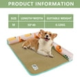 thumbnail image 2 of Rattan Pet Cooling Mat Sleeping Bed Fittings Washable 3D Kennel Comfort Waterproof Durable Pad Summer Mattress Cushion for Cats - M(19.7"x15.75"x1.1"), 2 of 7
