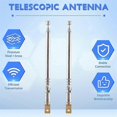 thumbnail image 4 of 2PCS Replacement 25.4cm 10Inch 5 Sections Telescopic Antenna Aerial for Radio TV, 4 of 5