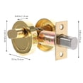 thumbnail image 2 of Door Lock Dead Bolt Locks for Doors inside Handle Deadlock Exterior Black Knob Entrance, 2 of 4