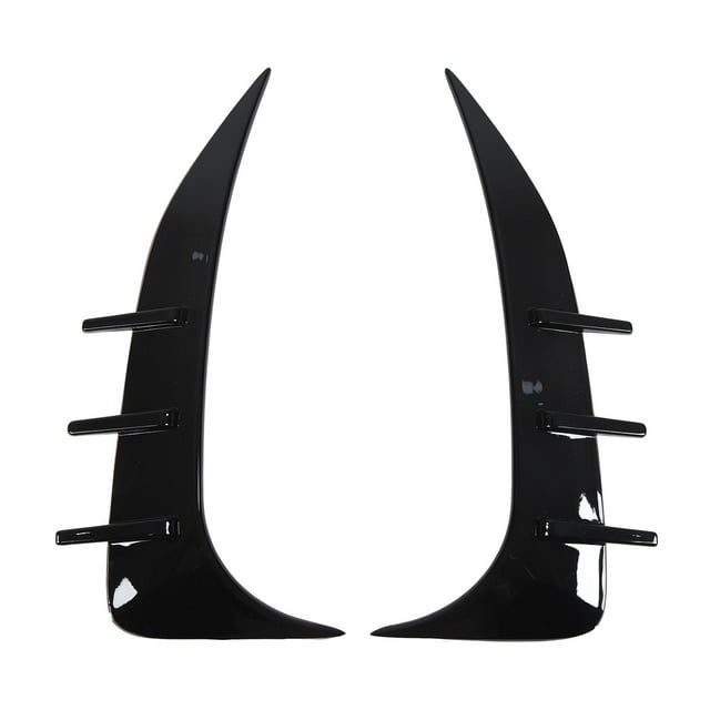 Divisor lateral de parachoques trasero, elegante alerón de ventilación de parachoques trasero negro brillante para Serie 2 F44 Gran Coupé M Sport