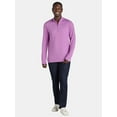 thumbnail image 3 of Birdie Bound Men's and Big Men’s Quarter Zip Active Top with Long Sleeves, Sizes S-3XL, 3 of 5