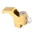 thumbnail image 2 of Juego de bloqueo de para casco, duradero, Premium, asegura chaqueta y bolsa para casco, 1 juego para vehículos eléctricos, scooters , Dorado Baoblaze Bloqueo de gancho para casco, 2 of 7