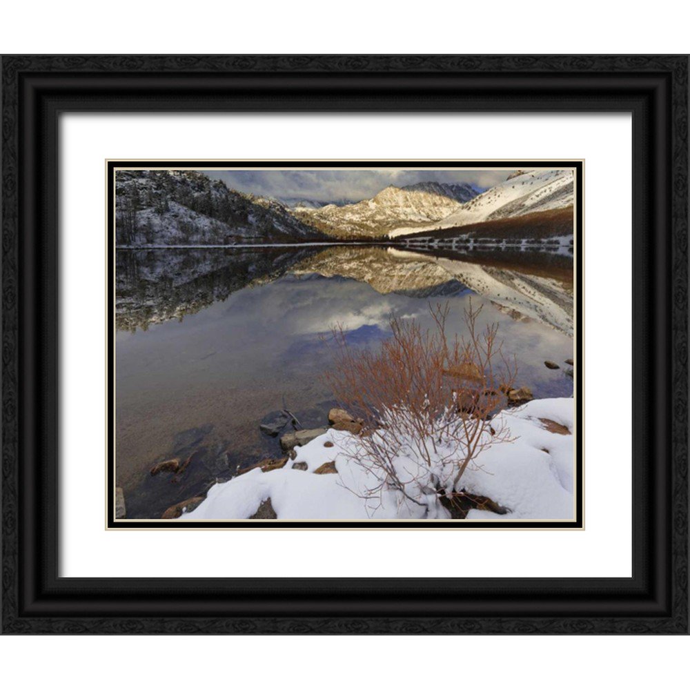 Flaherty, Dennis 18x15 Black Ornate Wood Framed with Double Matting Museum Art Print Titled - California, Sierra Nevada Spring at North Lake