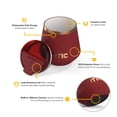 thumbnail image 3 of RTIC 8 oz Ceramic Lined Insulated Happy Hour Lowball Tumbler, Leak Resistant Lid, Soft-Touch Exterior, Black Cherry, 3 of 8