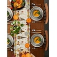 thumbnail image 2 of Happy Thanksgiving Cotten Line Table Runners 71 Inches Lon, Cute Gnome Farmhouse Dining Table Runner, Maple Leaf Table Cloth Decoration for Indoor Outdoor Party Wedding Holiday, Fall Harvest Pumpkins, 2 of 6