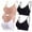 Pink, variant on felwors 5 Pcs V Neck Bralettes for Women Padded Bralette with Straps Seamless Bra(Grey, XL)