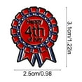 thumbnail image 3 of JoyMoreHome USA Flag Brooch Pin Plated Fashion 4th of July American Patriotic Medal Brooches Clothing Accessories Independence Day, 3 of 6