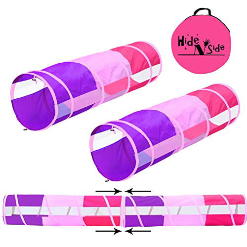 Hide N Side 2Pack 6Ft12Ft Crawl Through Play Tunnel Toy, Pop Up Tunnel ...