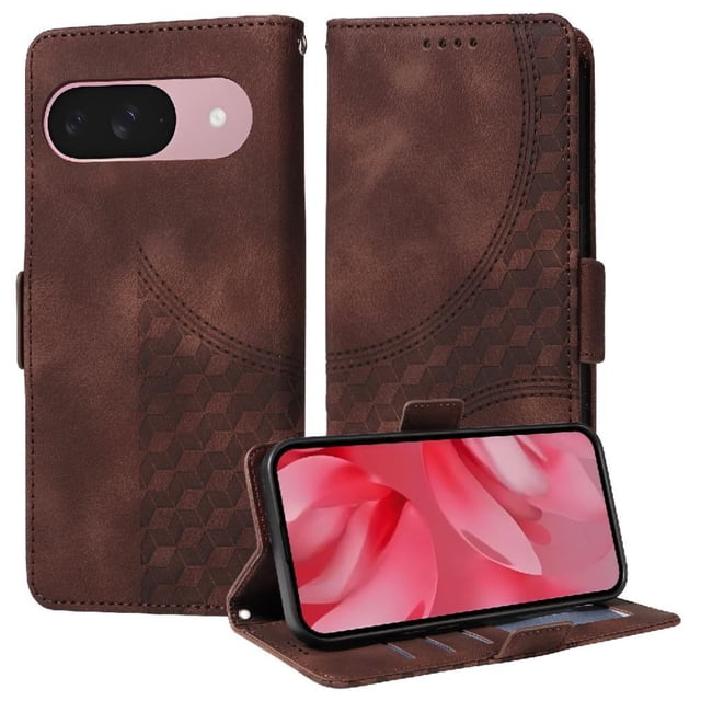 Funda GANGXUN para Google Pixel 9A con diseño acolchado elegante, cuero PU, protección total y ajuste preciso