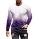 thumbnail image 2 of Blusas y camisas de manga larga con cuello redondo para hombre, blusa informal con estampado de cuello redondo y manga larga para hombre, 2 of 5