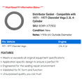 thumbnail image 2 of Distributor Gasket - Compatible with 1971 - 1977 Chevy Vega 2.3L 4-Cylinder 1972 1973 1974 1975 1976, 2 of 2