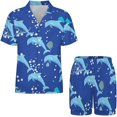 thumbnail image 3 of Sdmnsg-T Ensemble de Pyjama pour Femmes, Manches Courtes, Confortable, 2 Pcs, 3 of 4