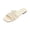Beige, variant on Dweltoz Women's Dressy Flat Sandals Square Toe Leather Slip on Comfortable Shoes Summer Beach Casual Fashion Non-Slip Walking Slippers,Black 38
