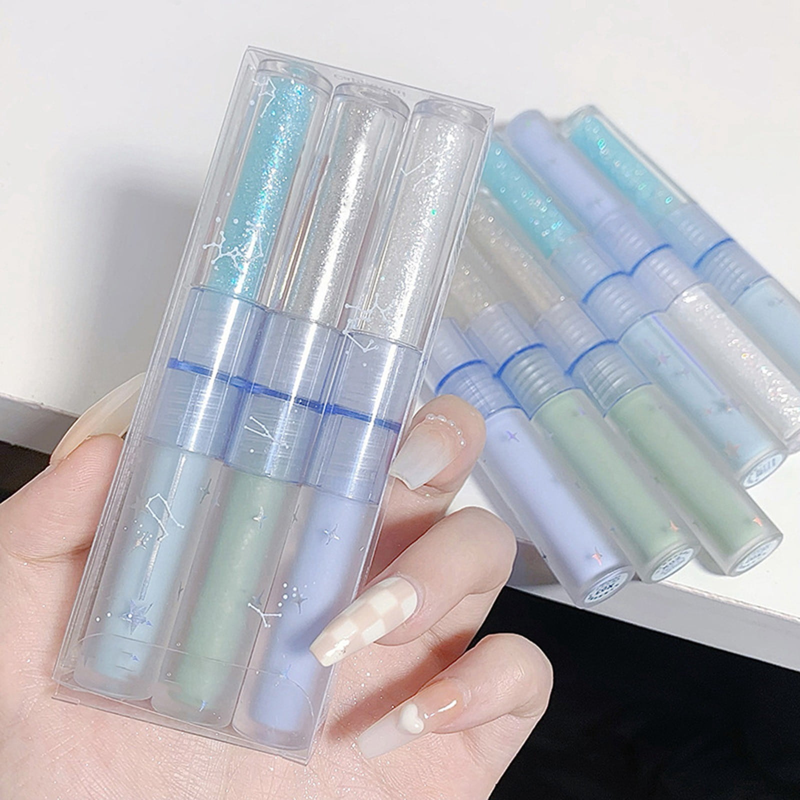 Neon Makeup Eye Brightener Stick Highlighter Makeup Pearls for Eyes Makeup Exobee5 Makeup Forever Two Faced Make up Kits Adult Makeup Packs Eye Pencil under Eye Brightener for