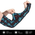 thumbnail image 3 of Haiem Blue Seahorse UV Protection Cooling Arm Sleeves for Men and Women UPF 50 Sun Sleeve, 3 of 8