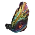 thumbnail image 2 of Wukai Colorful Dragon Head Profile Full Set Car Seat Covers with Soft Padding Universal Auto Front Seats Protector and Cushion Mat, 2 of 5