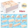 thumbnail image 4 of Juego de bloques de construcción Migargle Large con caja de almacenamiento de madera, 4 of 8