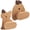 Brown B, variant on Yvsxxv Wooden Wall Hooks Rack, Bear Base Coat Hook, No-Drilling Hooks Wall-Mounted Clothing Hooks for Jackets Bag, Scarves, Hats