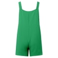 thumbnail image 4 of Qicasul Women Jumpsuit for Summer Casual Fashion Sleeveless Jumpsuit With Button Front And Shorts Strappy Romper Overall For Daily Wear Green XXL, 4 of 5