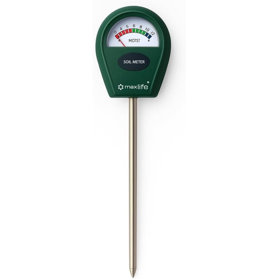 Max Life - Moisture Meter, Plant Soil Moisture Meter Indoor & Outdoor, Hygrometer Moisture Sensor Soil Test Kit Plant Water Meter for Garden, Farm, Lawn (No Battery Needed)